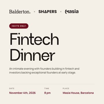 Cover Image for Barcelona Fintech Dinner