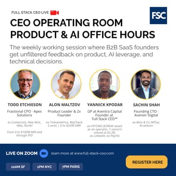 Cover Image for [Weekly] AI & Product Office Hours | CEO Operating Room (Members Only)