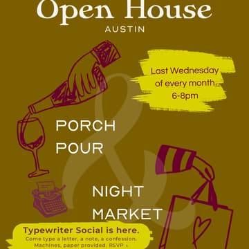 Cover Image for Typewriter Social at the Open House Night Market