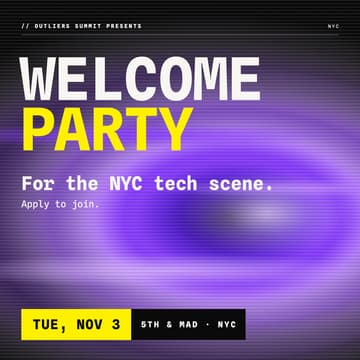 Cover Image for Outliers Welcome Party