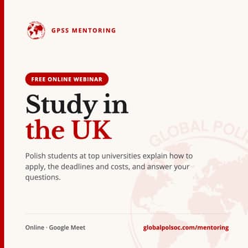 Cover Image for Studia w Wielkiej Brytanii – Webinar GPSS