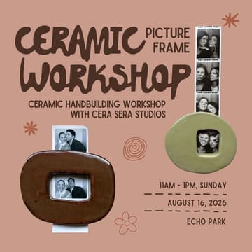 Cover Image for Ceramic Photo Frame Workshop with Cera Sera Studio