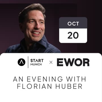 Cover Image for How to fundraise in the age of AI - Florian Huber (Co-Founder & MD of EWOR) | START Munich x EWOR