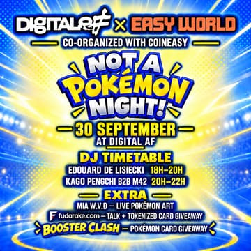 Cover Image for 30 Years of Pokémon · DIGITAL AF! • United Art & Tech • Web3 meets culture in Seoul