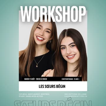 Cover Image for Soeurs Bégin - Workshop Contemporain - 13 ans +