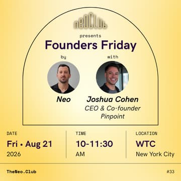 Cover Image for Founders Friday by Neo with Joshua Cohen