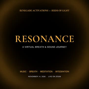 Cover Image for Resonance: A Virtual Breathwork & Sound Activation Journey