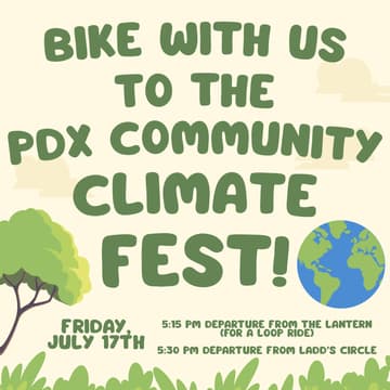 Cover Image for Bike Together to PDX Community Climate Fest!