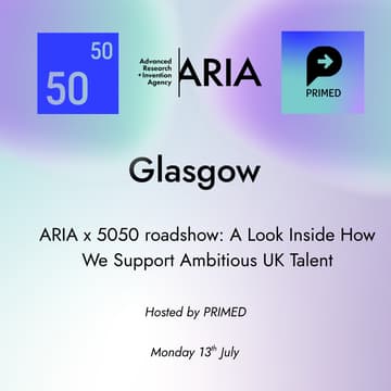 Cover Image for Glasgow ARIA x 5050 Roadshow: hosted by PRIMED