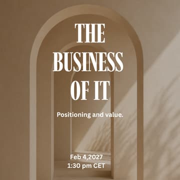 Cover Image for THE BUSINESS OF IT