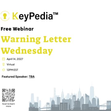 Cover Image for April Edition - Warning Letter Wednesday Webinar
