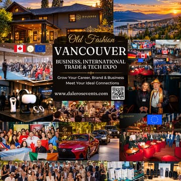 Cover Image for 🇨🇦 West Vancouver Business, International Trade, Retail & Tech Expo + Networking & Panel │ Old Fashion Style
