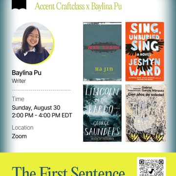 Cover Image for Accent Craftclass x Baylina Pu I The First Sentence