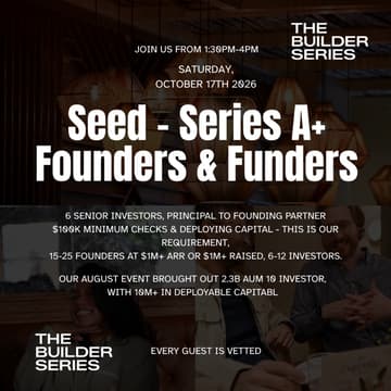 Cover Image for The Deployment Room: 6 Active Funds, 20 Founders (Seed to Series A+) - Nov. 17th