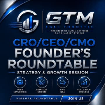 Cover Image for CRO/CEO/CMO & Founder's Roundtable Mastermind on Zoom