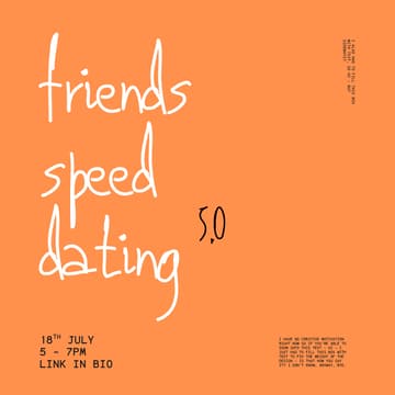 Cover Image for Warsaw Creative Club: Friends Speed Dating