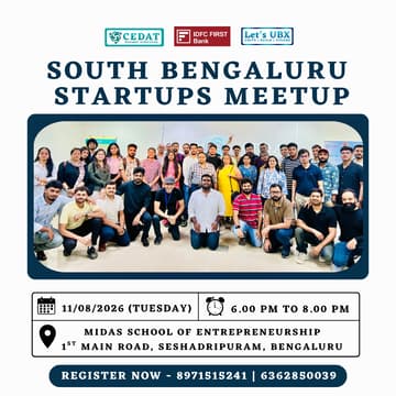 Cover Image for South Bengaluru Startups Meetup