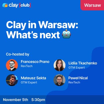 Cover Image for Clay in Warsaw: What's Next 🤖