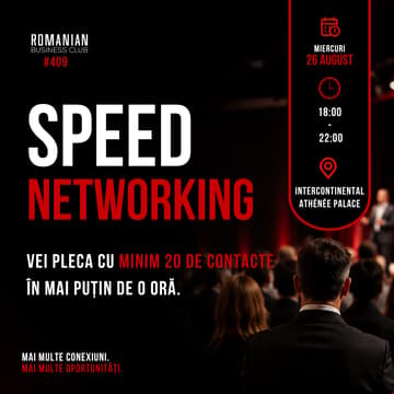 Cover Image for RBC #409 Ultima miercuri din fiecare lună | Speed Networking by Romanian Business Club