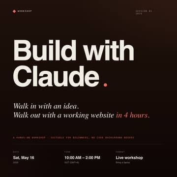 Cover Image for Build with Claude: From Idea to Live Website in 4 hrs