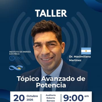 Cover Image for Conferencia Magistral Dr. Maximiliano Martínez - Instituto de Energía Eléctrica - UNSJ-CONICET