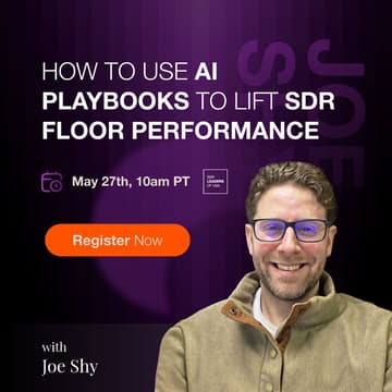 Cover Image for How to Use AI Playbooks to Lift SDR Floor Performance