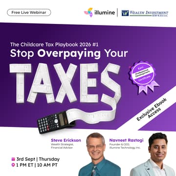 Cover Image for Are You Overpaying Your Taxes? The Childcare Tax Playbook with Steve Erickson #1