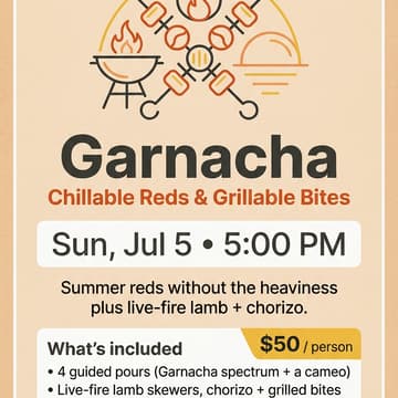 Cover Image for Iberian Table: Garnacha (Chillable Reds & Grillable Bites)