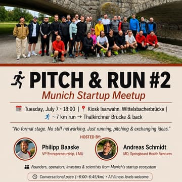 Cover Image for Pitch & Run Munich StartUp Meetup #2
