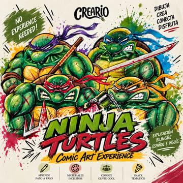 Cover Image for NINJA TURTLES 🐢 — Comic Art Experience