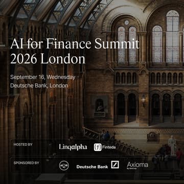 Cover Image for AI for Finance Summit 2026 London
