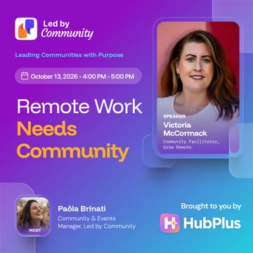 Cover Image for Remote Work Needs Community