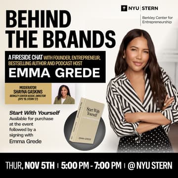 Cover Image for Behind the Brands: A Fireside Chat with Emma Grede, Founder, Serial Entrepreneur, Author and Podcast Host