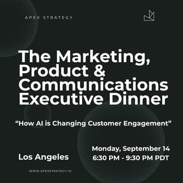 Cover Image for The Marketing, Product & Communications Executive Dinner