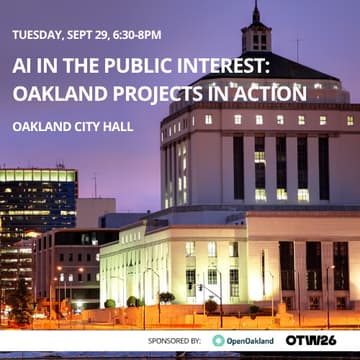 Cover Image for AI in the Public Interest: Oakland Civic Projects in Action