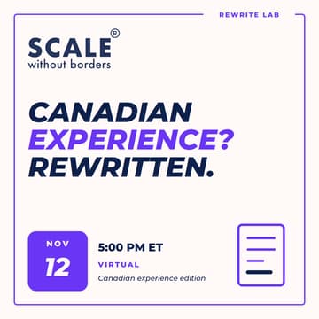 Cover Image for [Coaching] Resume & LinkedIn Rewrite: dodging the "Canadian Experience" BS Edition