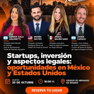 Cover Image for Startups, inversión y aspectos legales: oportunidades en México y Estados Unidos