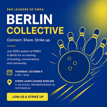 Cover Image for SDR Leaders Social, Bowling night hosted with Homie, Berlin