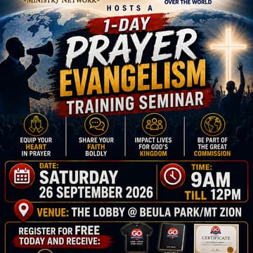 Cover Image for GO-MOVEMENT PRAYER EVANGELISM TRAINING SEMINAR