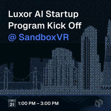 Cover Image for Luxor AI Startup Program Kick Off @ SandboxVR