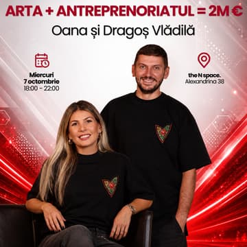 Cover Image for RBC #415: Arta + Antreprenoriatul = 2M € │Cum construiești un brand de lux Made in Romania - Oana și Dragoș Vlădilă
