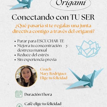 Cover Image for JUNTA DIRECTIVA CONTIGO:Taller de origami