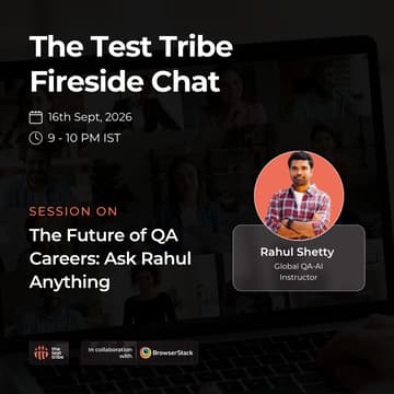 Cover Image for The Future of QA Careers: Fireside Chat with Rahul Shetty