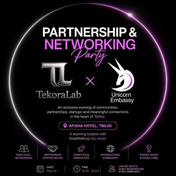 Cover Image for Partnership & Networking Party by TekoraLab&Unicorn Embassy