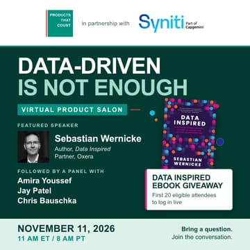Cover Image for Data-Driven Is Not Enough: A Virtual Product Salon with Sebastian Wernicke