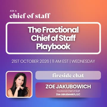 Cover Image for The Fractional Chief of Staff Playbook