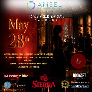 Cover Image for Tastemakers Bangkok: Behind The Red Door BKK presented by AMSEL Biohealth Center
