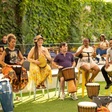 Cover Image for Drum Circle at Jason and Loan's home