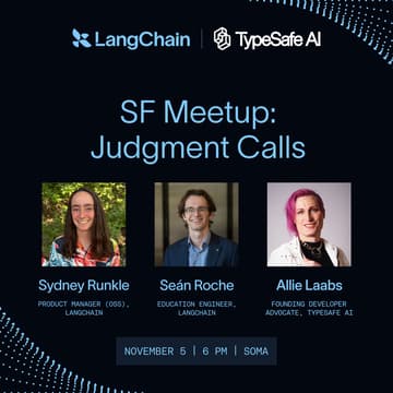 Cover Image for LangChain SF Meetup with TypeSafe AI: Judgment Call
