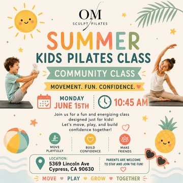 Cover Image for Community Kids Pilates Class Brought To You By The Mini CEO’s